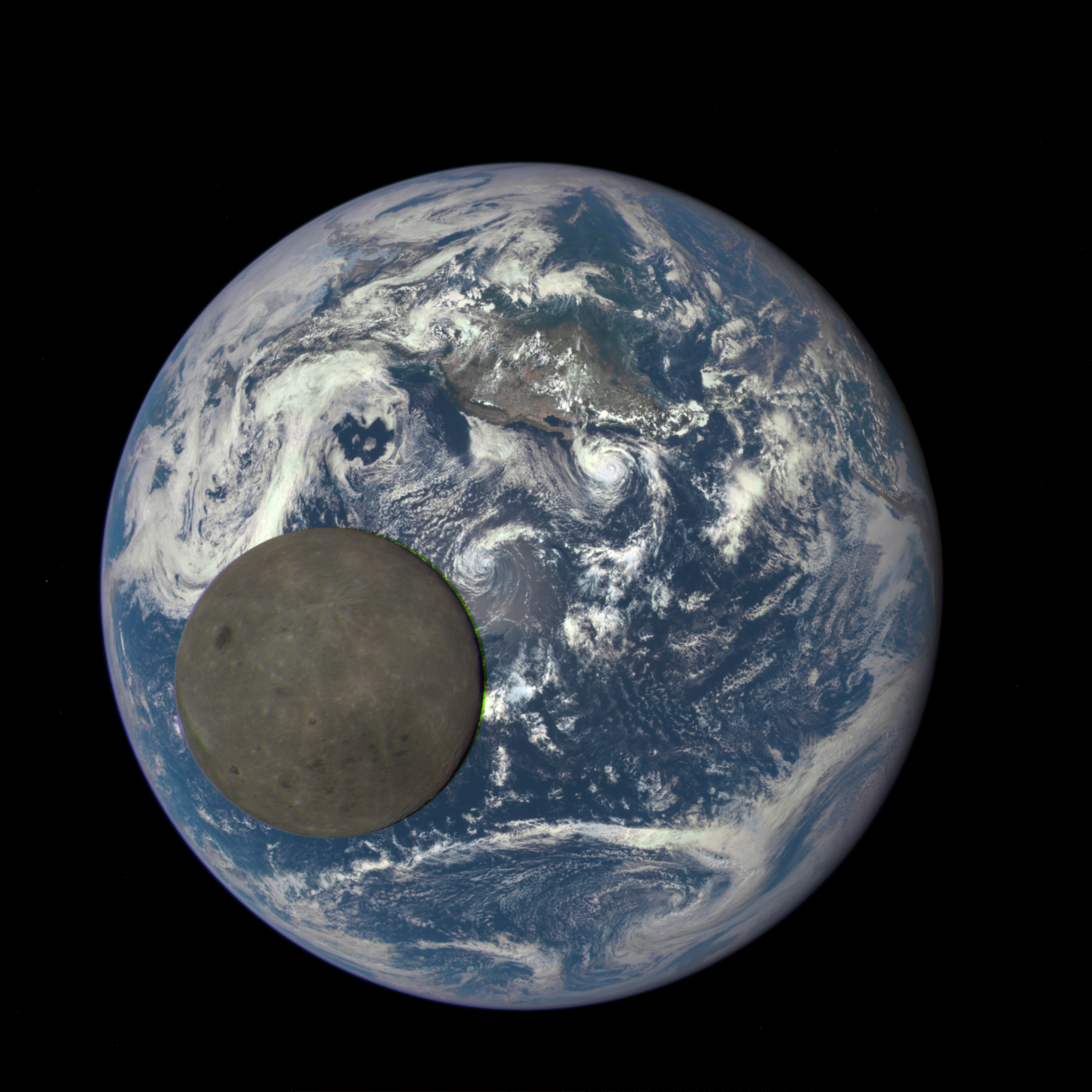 НАСА обнародовало анимационное изображение обратной стороны Луны