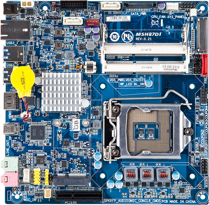 Плата GIGABYTE MSH87FI поддерживает Thunderbolt 2