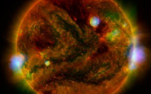 NASA опубликовало снимок Солнца в рентгеновском диапазоне